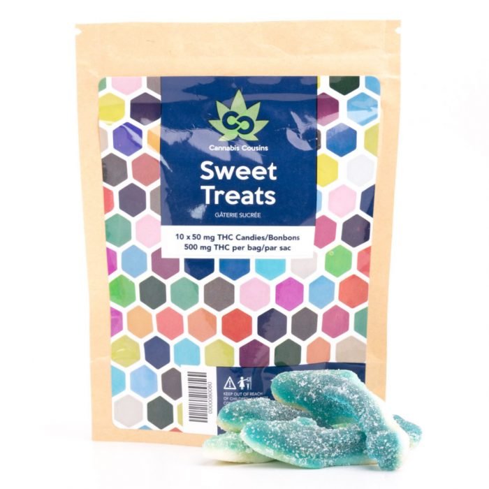 Cannabis Cousins – 500mg THC Blue Raspberry Sharks